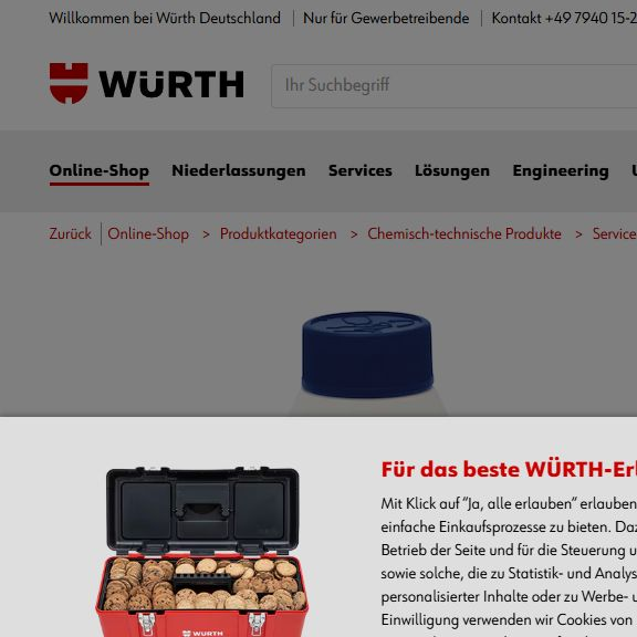WÜRTH Radyatör ve Soğutma Sistemi Temizleyici 250 ml