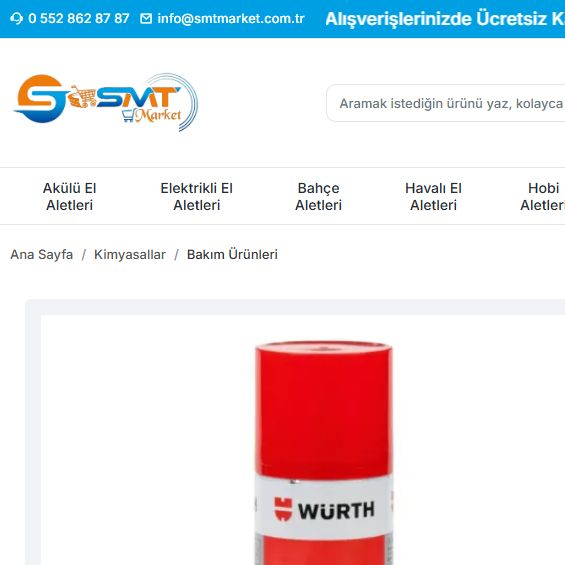 WÜRTH Hızlı Motor Temizleme Spreyi 500 ml