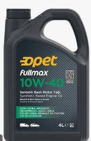Opet Fullmax 10W-40 4 L Motor Yağı